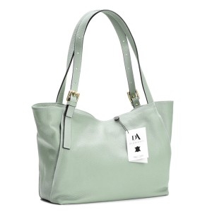 Geanta dama piele naturala DiAmanti Imola Verde Deschis Menta